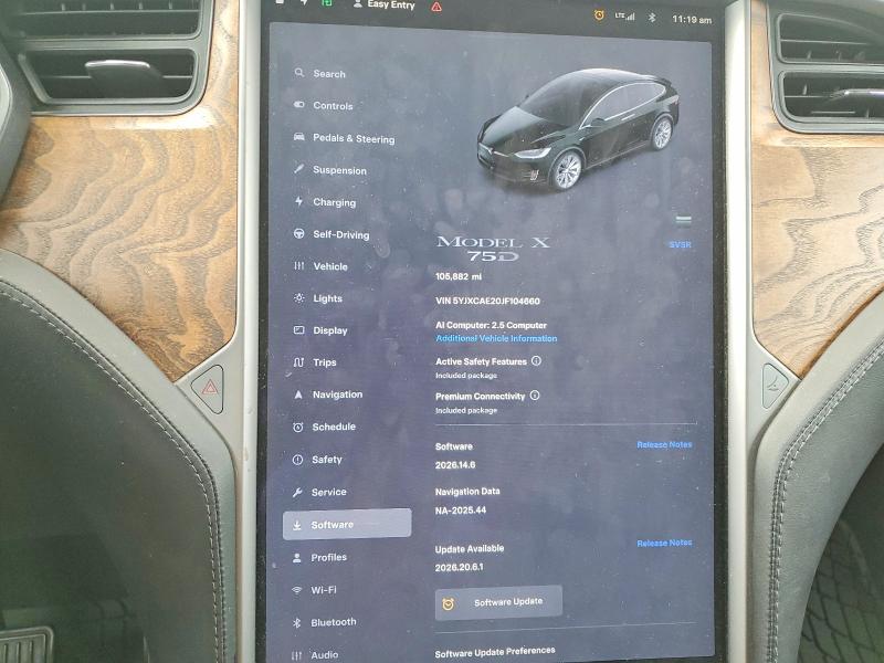 Продажа на аукционе авто 2018 Tesla Model X, vin: 5YJXCAE20JF104660, номер лота: 67744316
