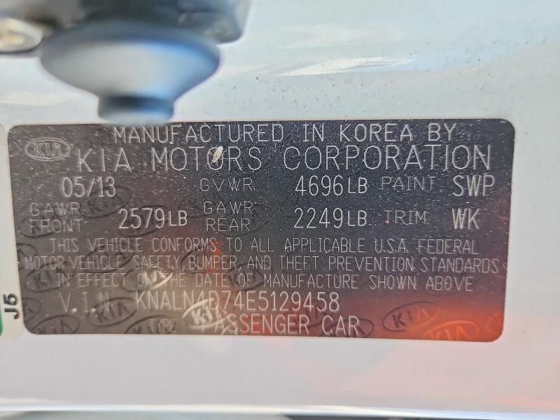 67675336 :رقم المزاد ، KNALN4D74E5129458 vin ، 2014 Kia Cadenza مزاد بيع