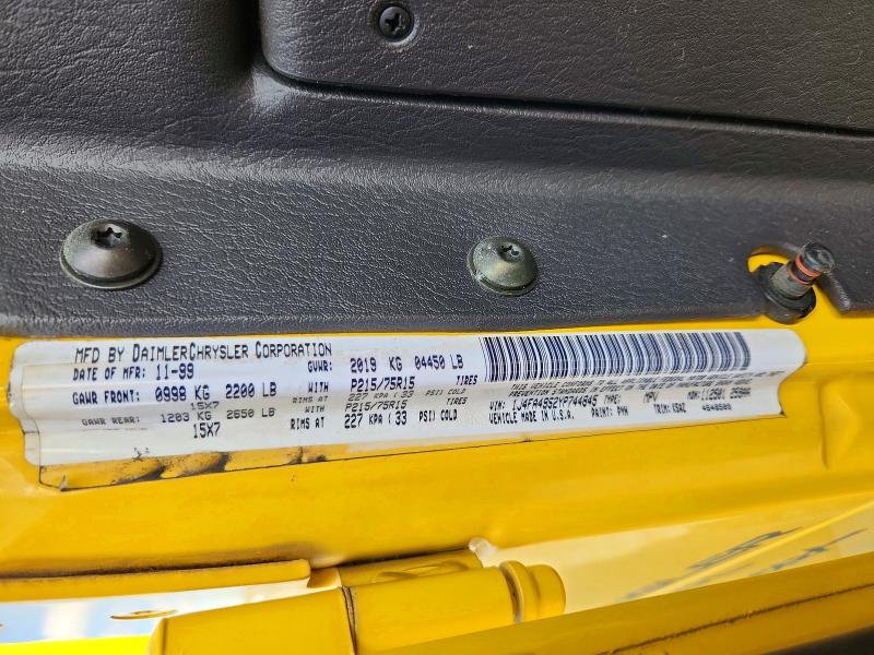 Aukcja sprzedaży 2000 Jeep Wrangler / Tj, vin: 1J4FA49S2YP744845, numer aukcji: 68679506