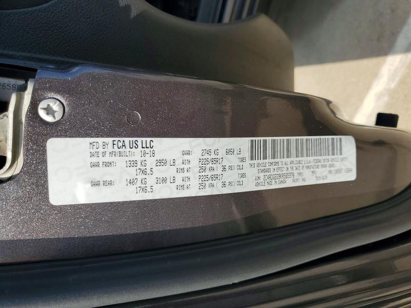 69560326 :رقم المزاد ، 2C4RDGEG9KR565978 vin ، 2019 Dodge Grand Caravan مزاد بيع