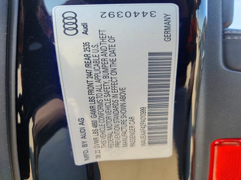 Продаж на аукціоні авто 2023 Audi A4, vin: WAUEAAF42PA010999, номер лоту: 67939976