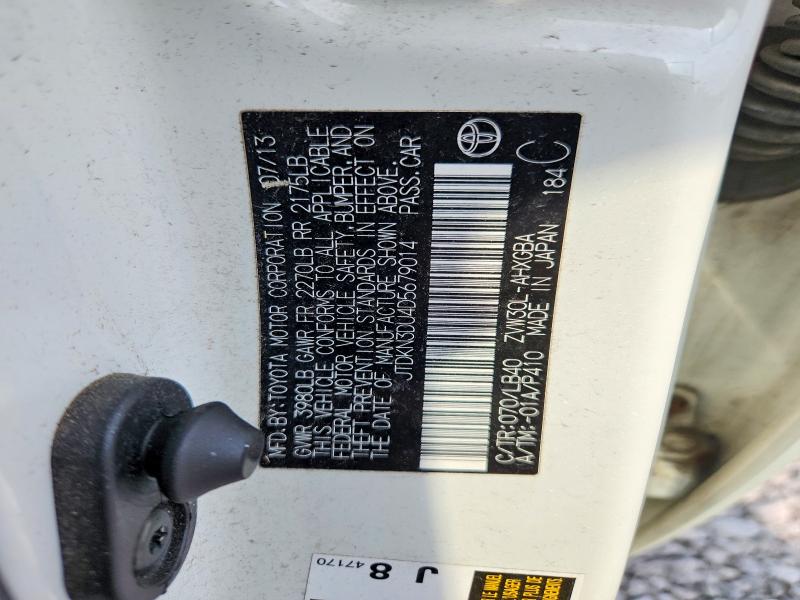 Продаж на аукціоні авто 2013 Toyota Prius, vin: JTDKN3DU4D5679014, номер лоту: 67911046