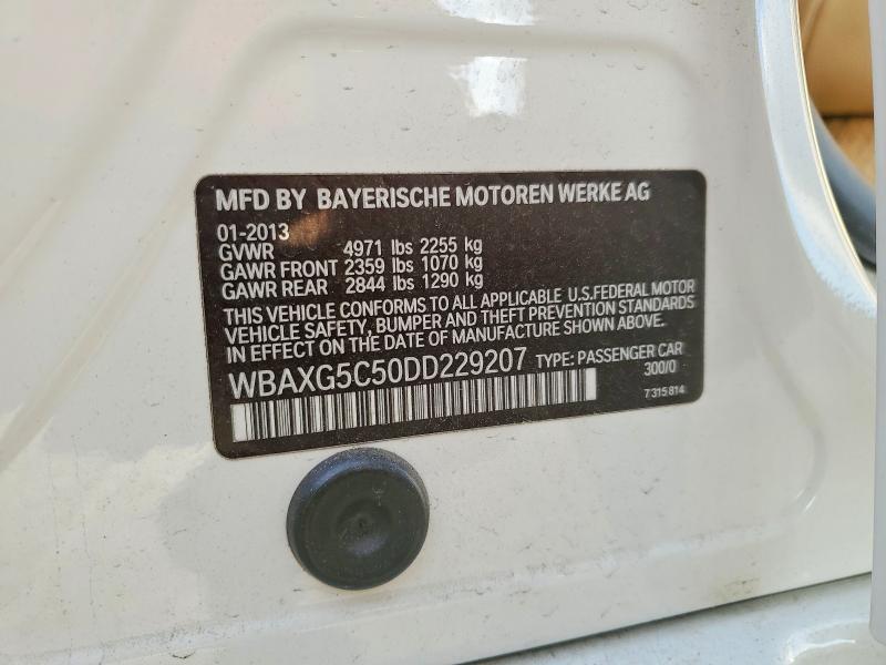 67617536 :رقم المزاد ، WBAXG5C50DD229207 vin ، 2013 Bmw 528 مزاد بيع