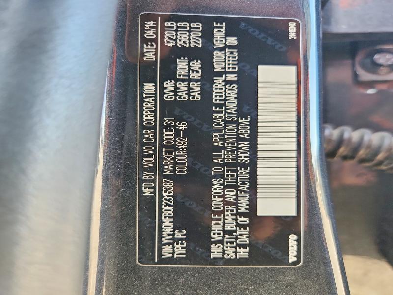 69283536 :رقم المزاد ، YV140MFB0F2315387 vin ، 2015 Volvo S60 مزاد بيع
