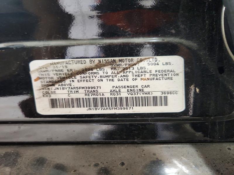 Продажа на аукционе авто 2015 Infiniti Q50, vin: JN1BV7AR5FM399671, номер лота: 67712776