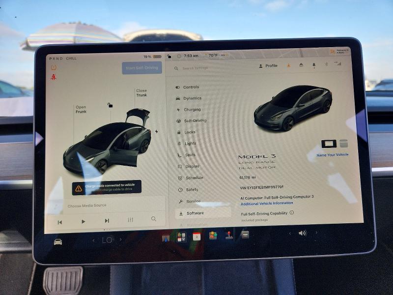 Aukcja sprzedaży 2021 Tesla Model 3, vin: 5YJ3E1EB1MF997791, numer aukcji: 65959906