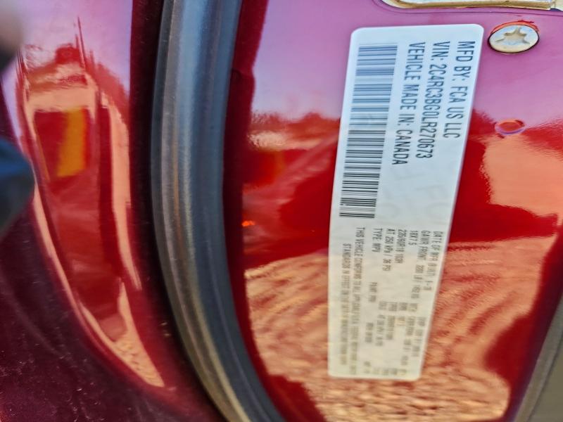 68191786 :رقم المزاد ، 2C4RC3BG0LR270673 vin ، 2020 Chrysler Pacifica مزاد بيع