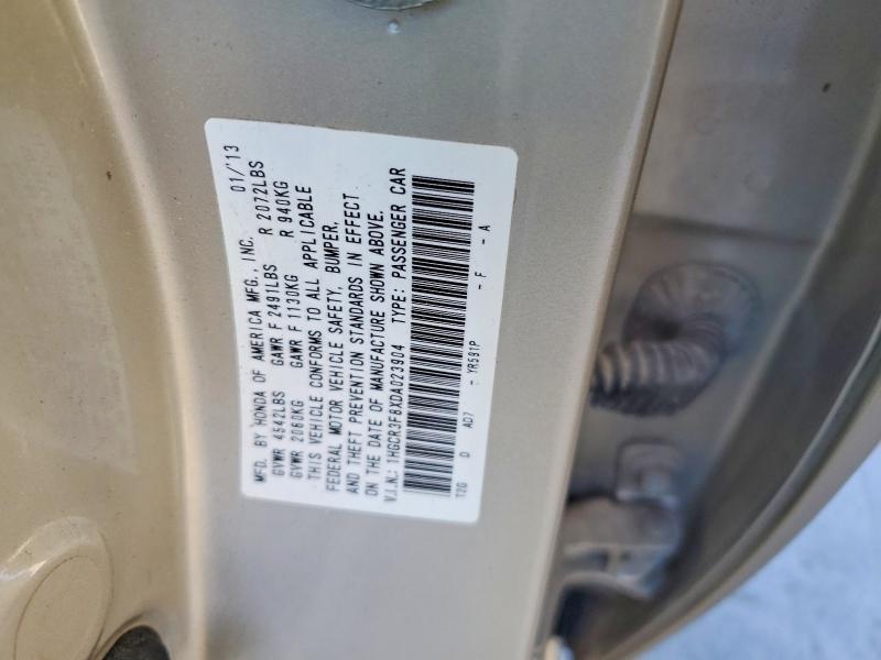 70925816 :رقم المزاد ، 1HGCR3F8XDA023904 vin ، 2013 Honda Accord مزاد بيع