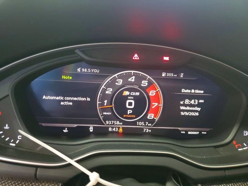 Aukcja sprzedaży 2018 Audi Sq5, vin: WA1C4AFY0J2115945, numer aukcji: 67592246