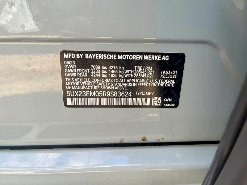 70070966 :رقم المزاد ، 5UX23EM05R9S83624 vin ، 2024 Bmw X7 مزاد بيع