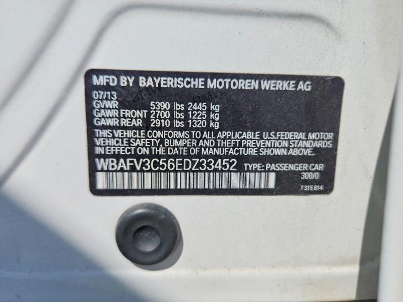 Продажа на аукционе авто 2014 Bmw 535, vin: WBAFV3C56EDZ33452, номер лота: 69168416