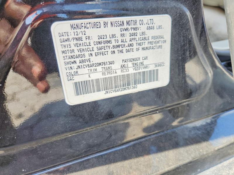 68425216 :رقم المزاد ، JN1CV6AR2DM761340 vin ، 2013 Infiniti G37 Sedan مزاد بيع