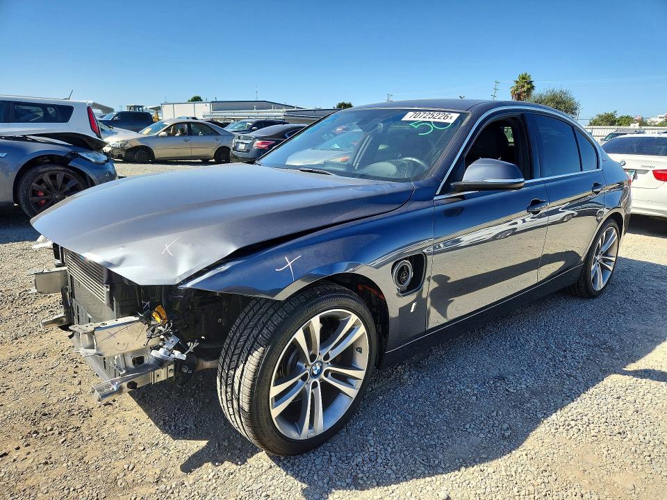 2018 Bmw 330e მანქანა იყიდება აუქციონზე, vin: WBA8E1C55JA178450, აუქციონის ნომერი: 70725226