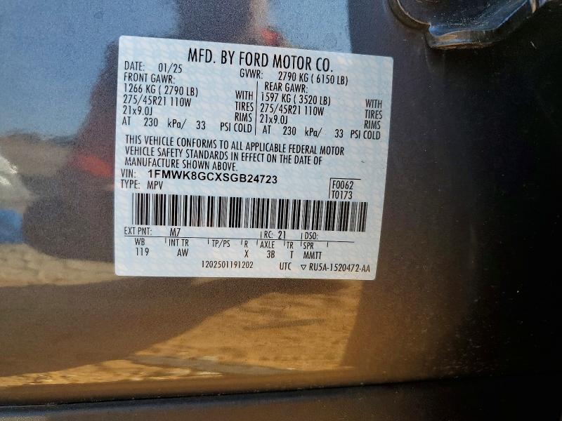 Продажа на аукционе авто 2025 Ford Explorer, vin: 1FMWK8GCXSGB24723, номер лота: 68676756