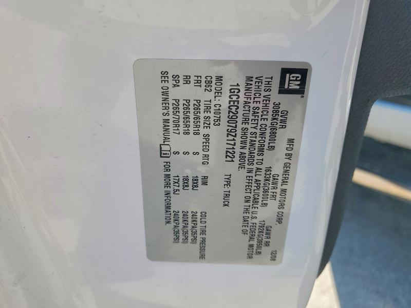 Aukcja sprzedaży 2009 Chevrolet Silverado, vin: 1GCEC29079Z171221, numer aukcji: 66755706