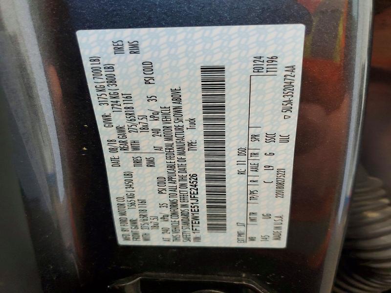 Aukcja sprzedaży 2018 Ford F150, vin: 1FTEW1E51JFE24526, numer aukcji: 67950976