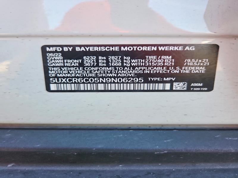 Aukcja sprzedaży 2022 Bmw X5, vin: 5UXCR6C05N9N06295, numer aukcji: 68377586