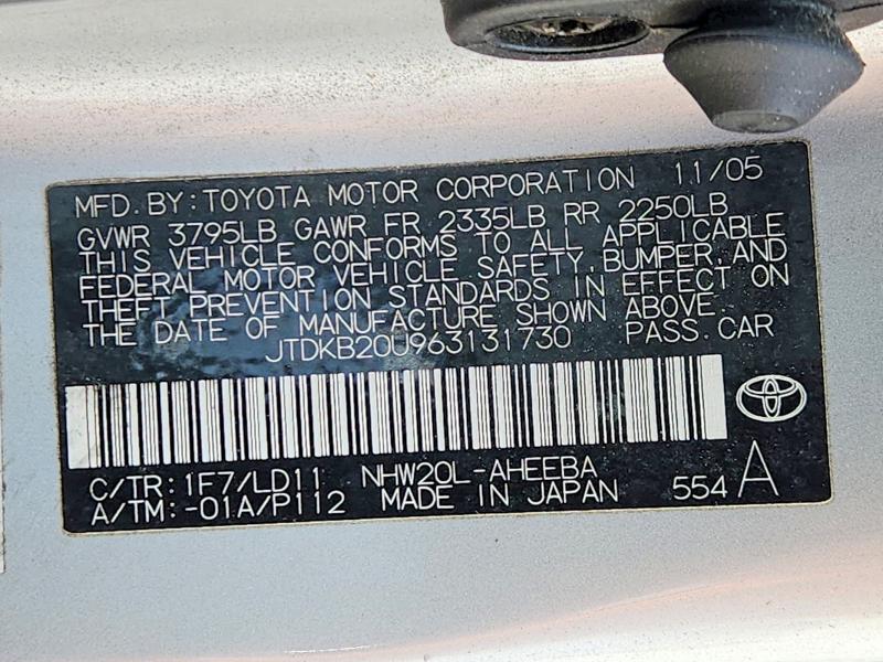Aukcja sprzedaży 2006 Toyota Prius, vin: JTDKB20U963131730, numer aukcji: 68335616
