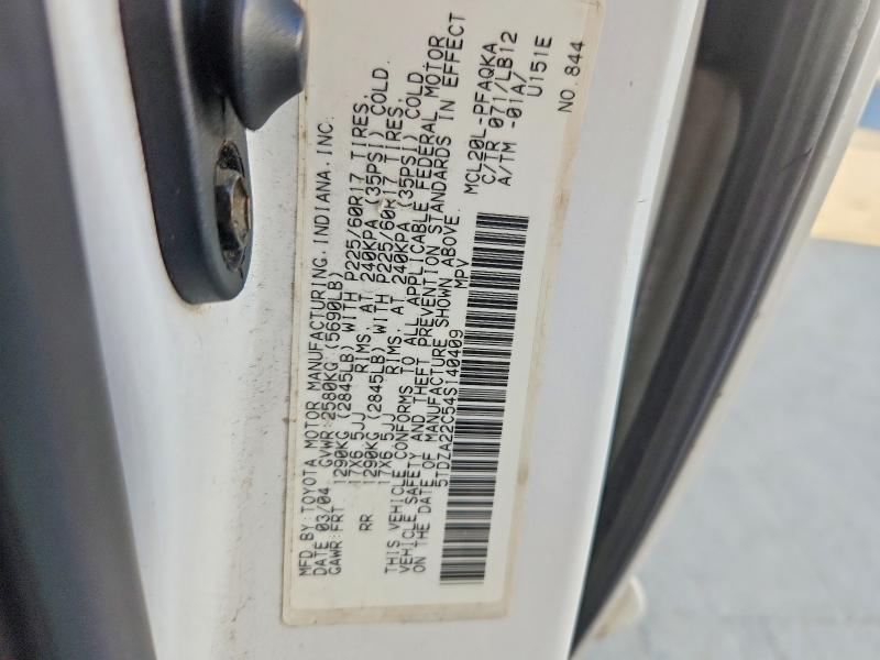 Aukcja sprzedaży 2004 Toyota Sienna, vin: 5TDZA22C54S140409, numer aukcji: 69530096