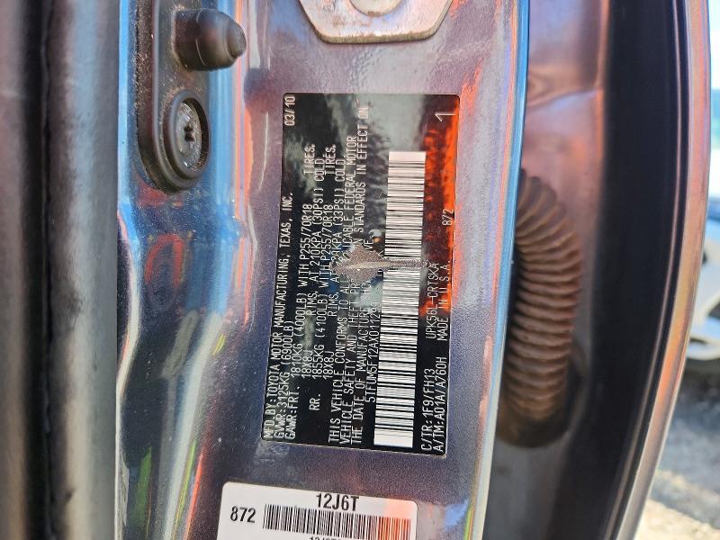 Aukcja sprzedaży 2010 Toyota Tundra, vin: 5TFUM5F12AX011299, numer aukcji: 68866896