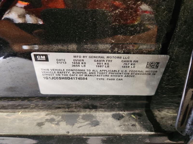 67868306 :رقم المزاد ، 1G1JC6SH8D4174584 vin ، 2013 Chevrolet Sonic مزاد بيع