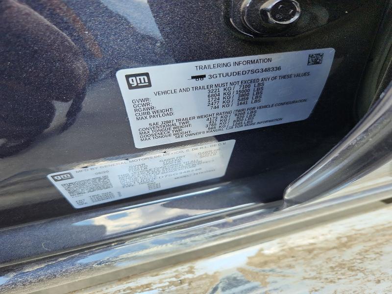 Aukcja sprzedaży 2025 Gmc Sierra, vin: 3GTUUDED7SG348336, numer aukcji: 68760876