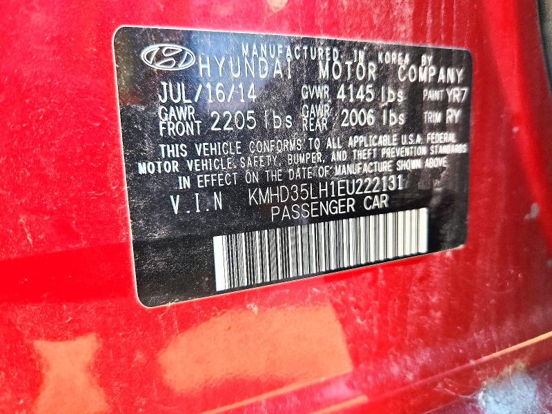 68403876 :رقم المزاد ، KMHD35LH1EU222131 vin ، 2014 Hyundai Elantra Gt مزاد بيع