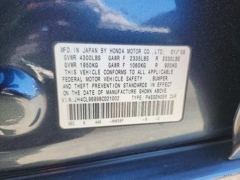 Продаж на аукціоні авто 2008 Acura Tsx, vin: JH4CL96998C021002, номер лоту: 67893436