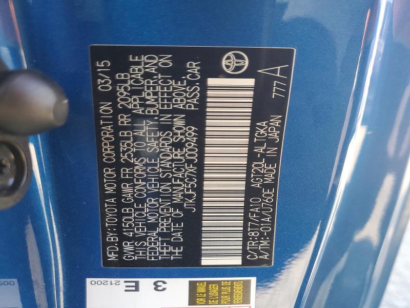 Продаж на аукціоні авто 2015 Scion Tc, vin: JTKJF5C7XFJ009499, номер лоту: 69978566