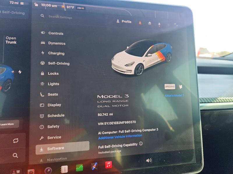 Aukcja sprzedaży 2021 Tesla Model 3, vin: 5YJ3E1EB2MF980370, numer aukcji: 69586426