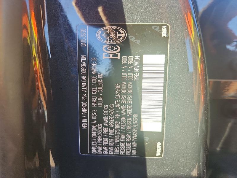 Aukcja sprzedaży 2020 Volvo Xc90, vin: YV4A22PL7L1616784, numer aukcji: 70115066