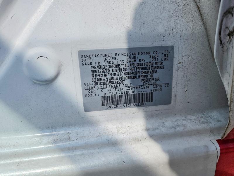 2025 Nissan Versa მანქანა იყიდება აუქციონზე, vin: 3N1CN8EV5SL845307, აუქციონის ნომერი: 68749506