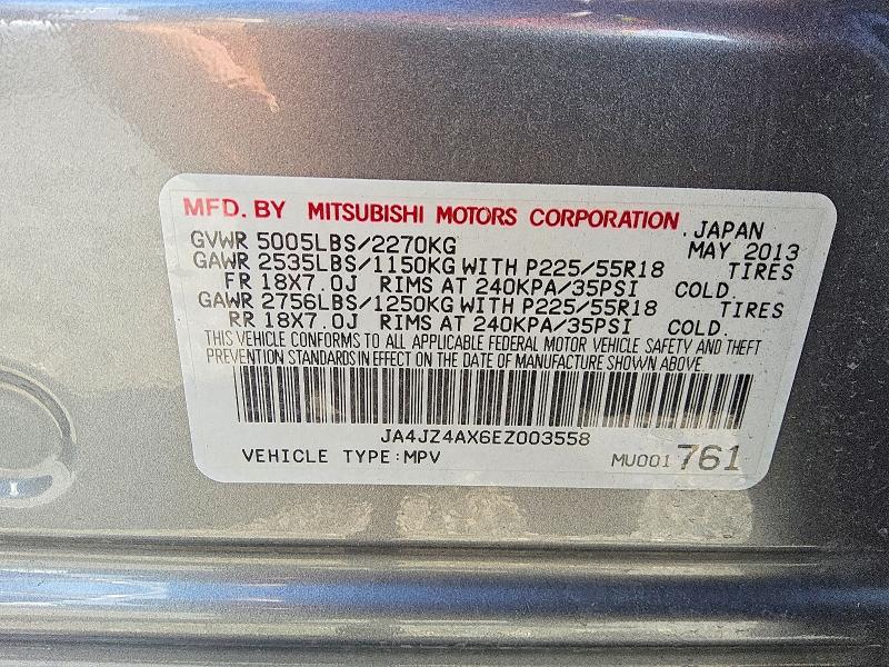 Продажа на аукционе авто 2014 Mitsubishi Outlander, vin: JA4JZ4AX6EZ003558, номер лота: 68640866