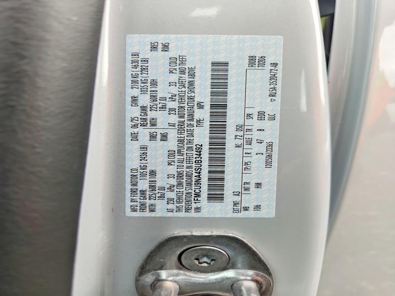 Продаж на аукціоні авто 2025 Ford Escape, vin: 1FMCU9NA4SUB34492, номер лоту: 70777986