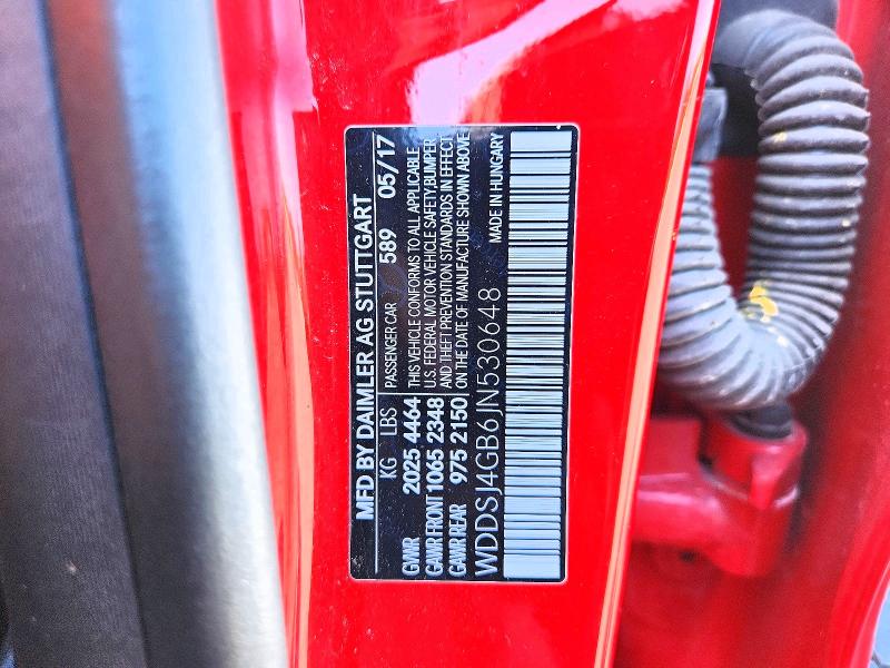 Aukcja sprzedaży 2018 Mercedes-benz Cla, vin: WDDSJ4GB6JN530648        , numer aukcji: 69079206