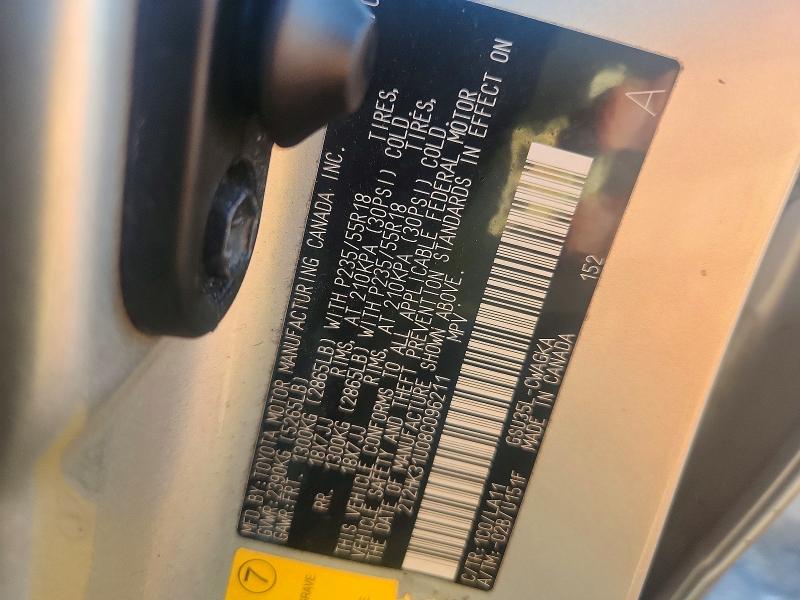 69602726 :رقم المزاد ، 2T2HK31U08C096211 vin ، 2008 Lexus Rx مزاد بيع