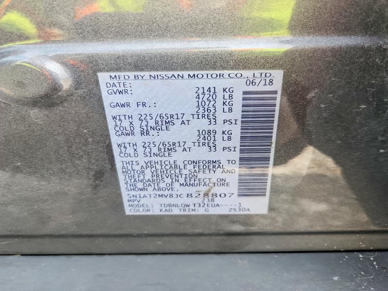 Продажа на аукционе авто 2018 Nissan Rogue, vin: 5N1AT2MV8JC828807, номер лота: 68026716