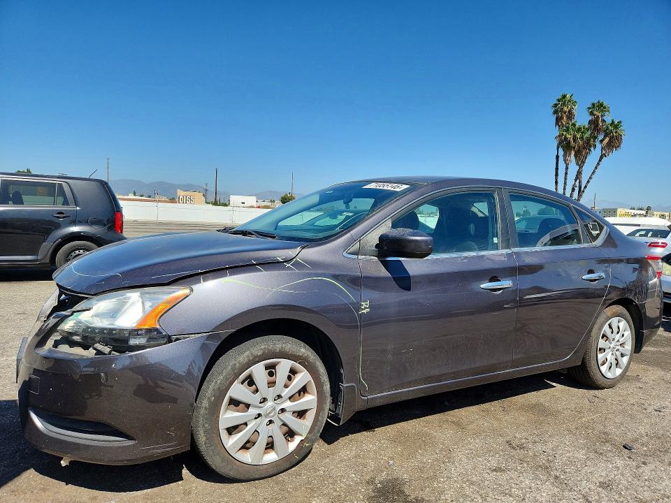 Auction sale of the 2014 Nissan Sentra, vin: 3N1AB7AP1EL608206, lot number: 71055146