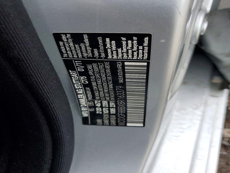 69070256 :رقم المزاد ، WDDGF8BBXBR163379 vin ، 2011 Mercedes-benz C مزاد بيع