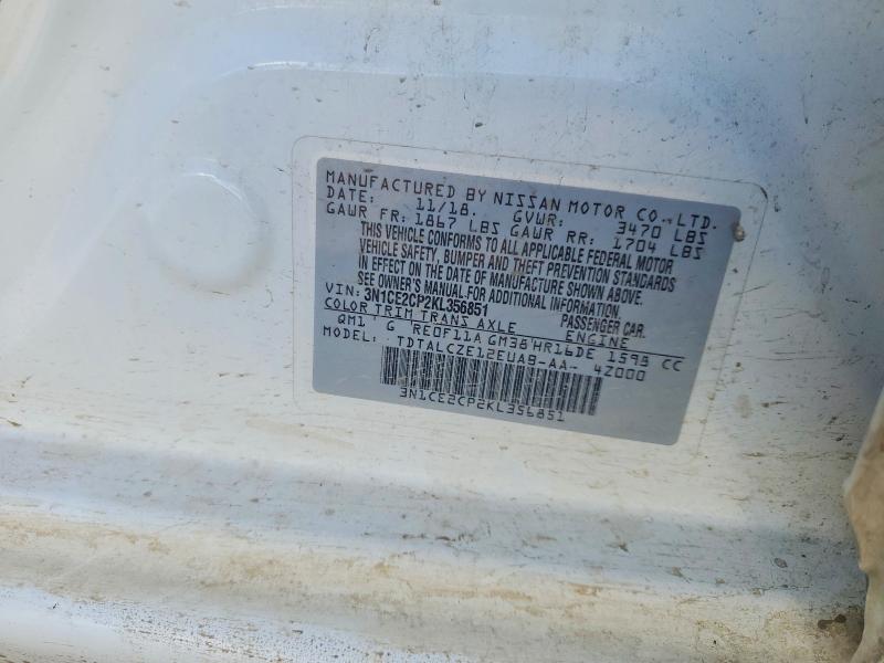 Продаж на аукціоні авто 2019 Nissan Versa Note, vin: 3N1CE2CP2KL356851, номер лоту: 68941286