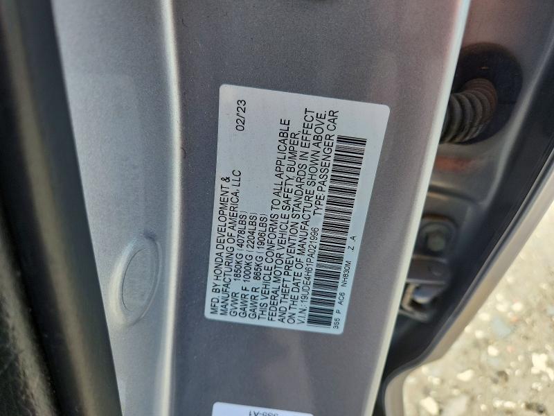 67937456 :رقم المزاد ، 19UDE4H61PA021996 vin ، 2023 Acura Integra مزاد بيع
