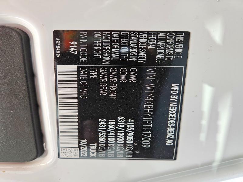 Продажа на аукционе авто 2023 Mercedes-benz Sprinter, vin: W1Y4KBHY1PT117009, номер лота: 67385776