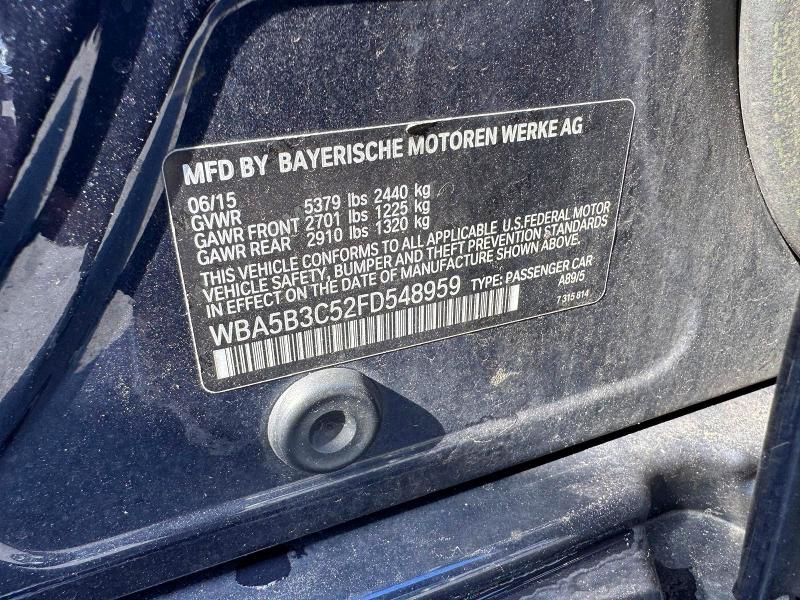 Aukcja sprzedaży 2015 Bmw 535, vin: WBA5B3C52FD548959, numer aukcji: 70367856