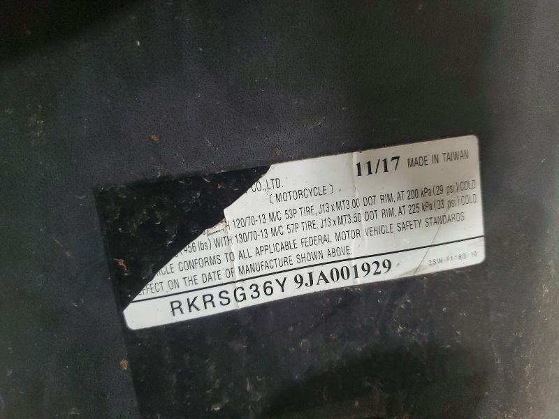 2018 Yamaha Xc155 მანქანა იყიდება აუქციონზე, vin: RKRSG36Y9JA001929, აუქციონის ნომერი: 67798196