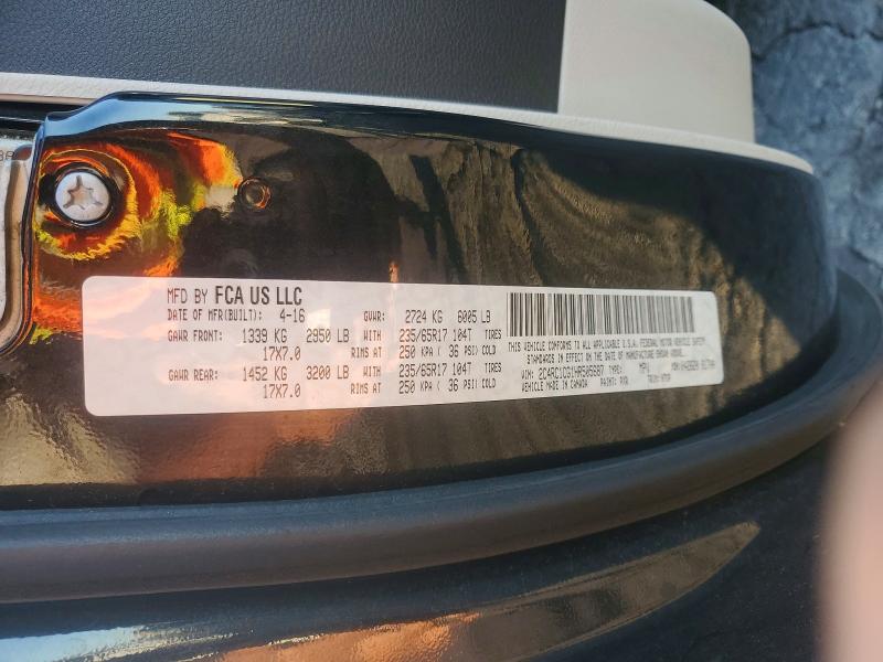 Aukcja sprzedaży 2017 Chrysler Pacifica, vin: 2C4RC1CG1HR505687, numer aukcji: 70341876
