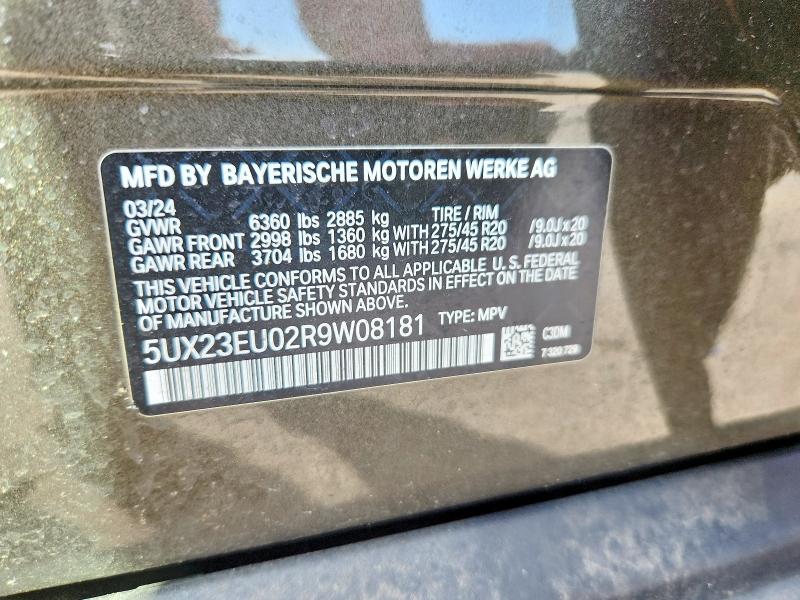 Aukcja sprzedaży 2024 Bmw X5, vin: 5UX23EU02R9W08181, numer aukcji: 45925376