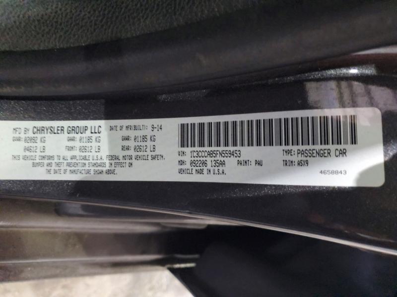 Aukcja sprzedaży 2015 Chrysler 200, vin: 1C3CCCAB5FN559453, numer aukcji: 68222666