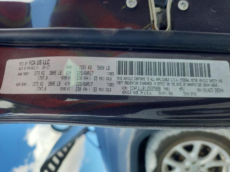Aukcja sprzedaży 2018 Jeep Cherokee, vin: 1C4PJLLB1JD537898, numer aukcji: 68299236