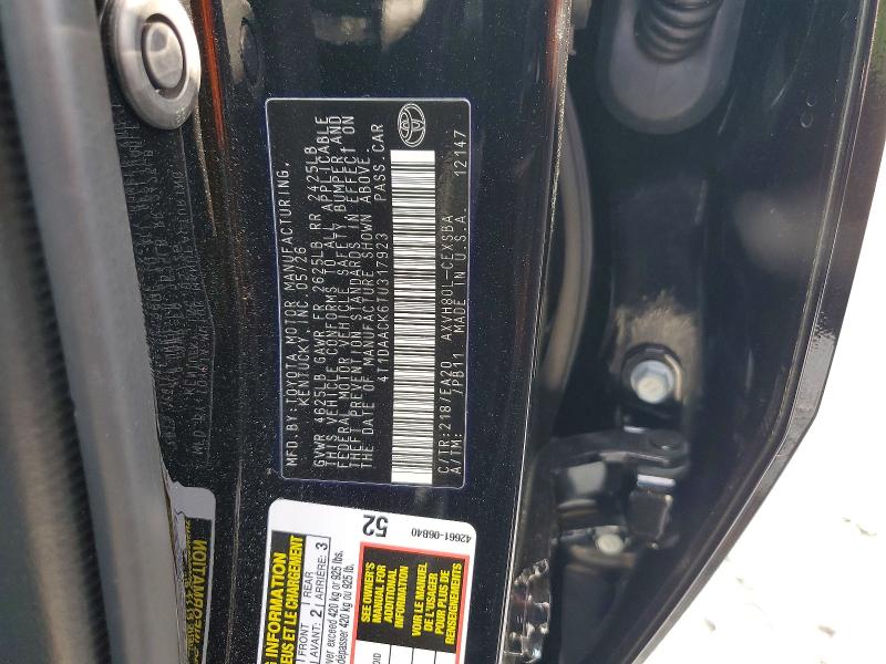Продаж на аукціоні авто 2026 Toyota Camry, vin: 4T1DAACK6TU317923, номер лоту: 70132296