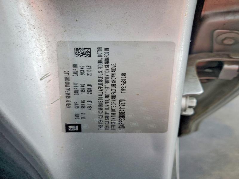 68364396 :رقم المزاد ، 1G4PP5SK8E4117570 vin ، 2014 Buick Verano مزاد بيع